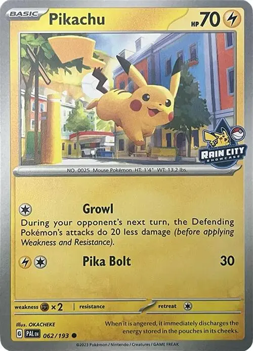 Pikachu (062/193) (Rain City Showcase) [Miscellaneous Cards] 1
