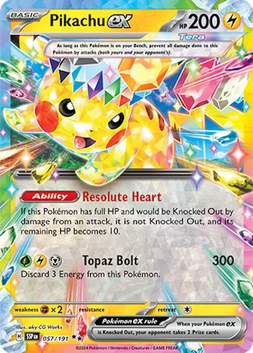 Pikachu Ex (057/191) [Scarlet & Violet: Surging Sparks] 1