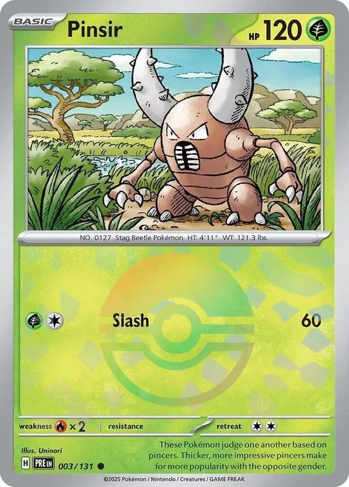 Pinsir (003/131) (Poke Ball Pattern) [Scarlet & Violet: Prismatic Evolutions] 1
