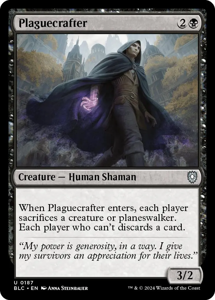 Plaguecrafter [Bloomburrow Commander] 1