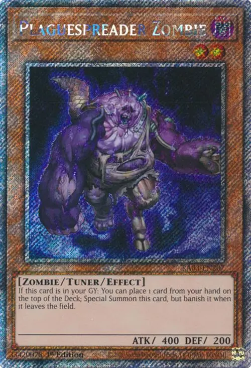 Plaguespreader Zombie (Platinum Secret Rare) [Ra03-En207] Platinum Secret Rare 1