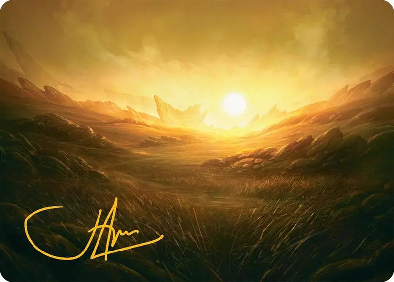 Plains Art Card (31/54) (Gold-Stamped Signature) [Tarkir: Dragonstorm Art Series] 1