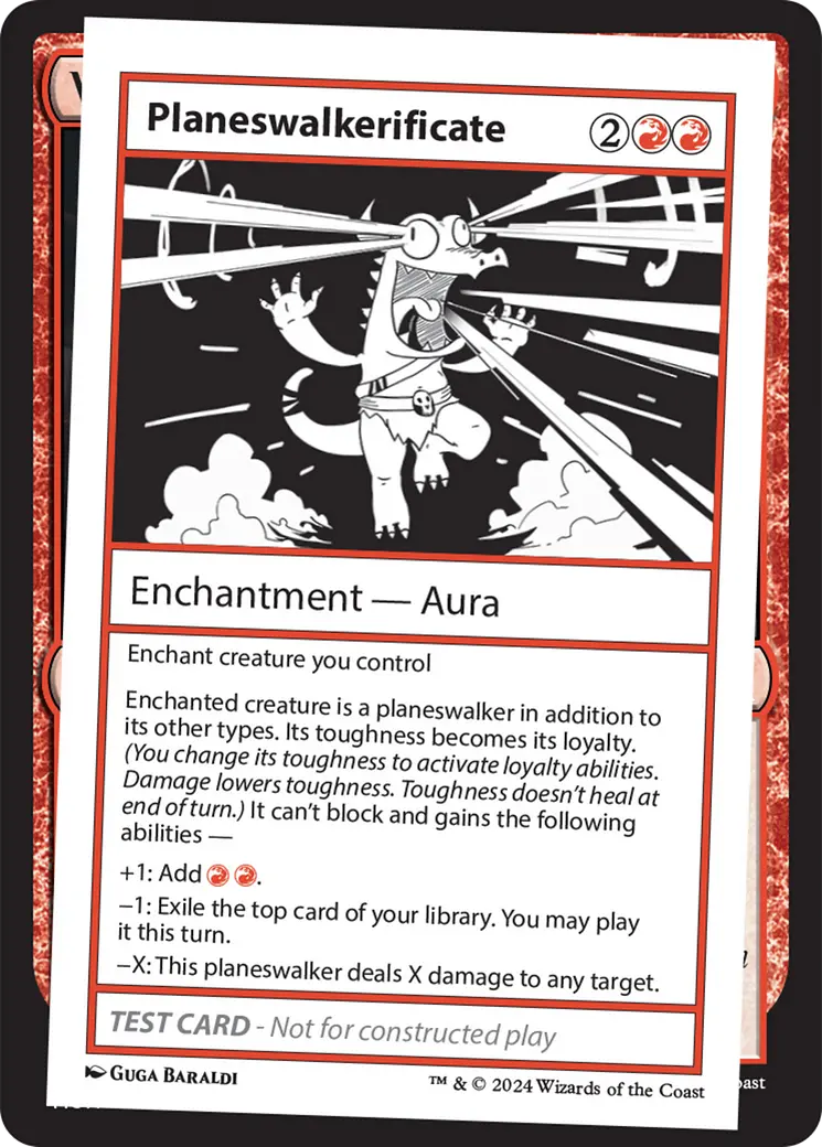 Planeswalkerificate [Mystery Booster 2 Playtest Cards] 1
