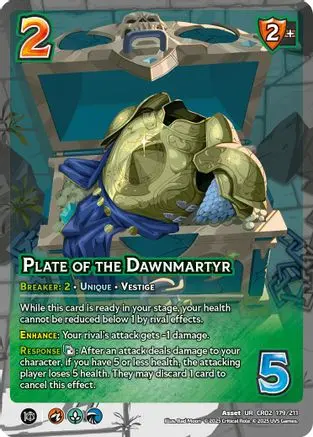 Plate Of The Dawnmartyr 1