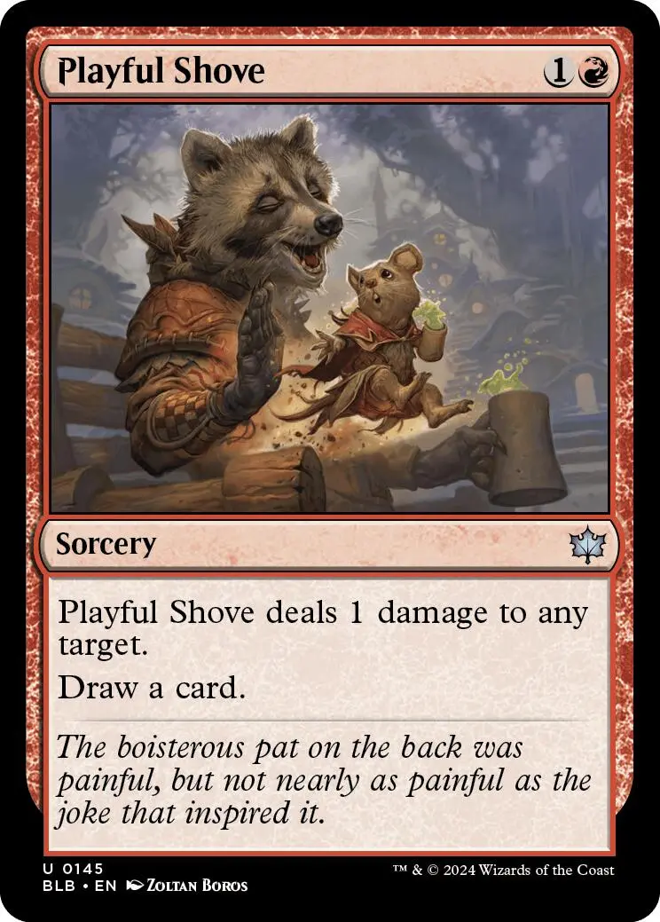 Playful Shove [Bloomburrow] 1
