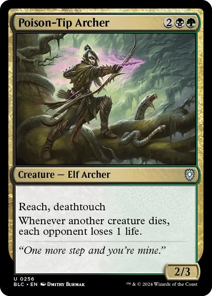 Poison-Tip Archer [Bloomburrow Commander] 1