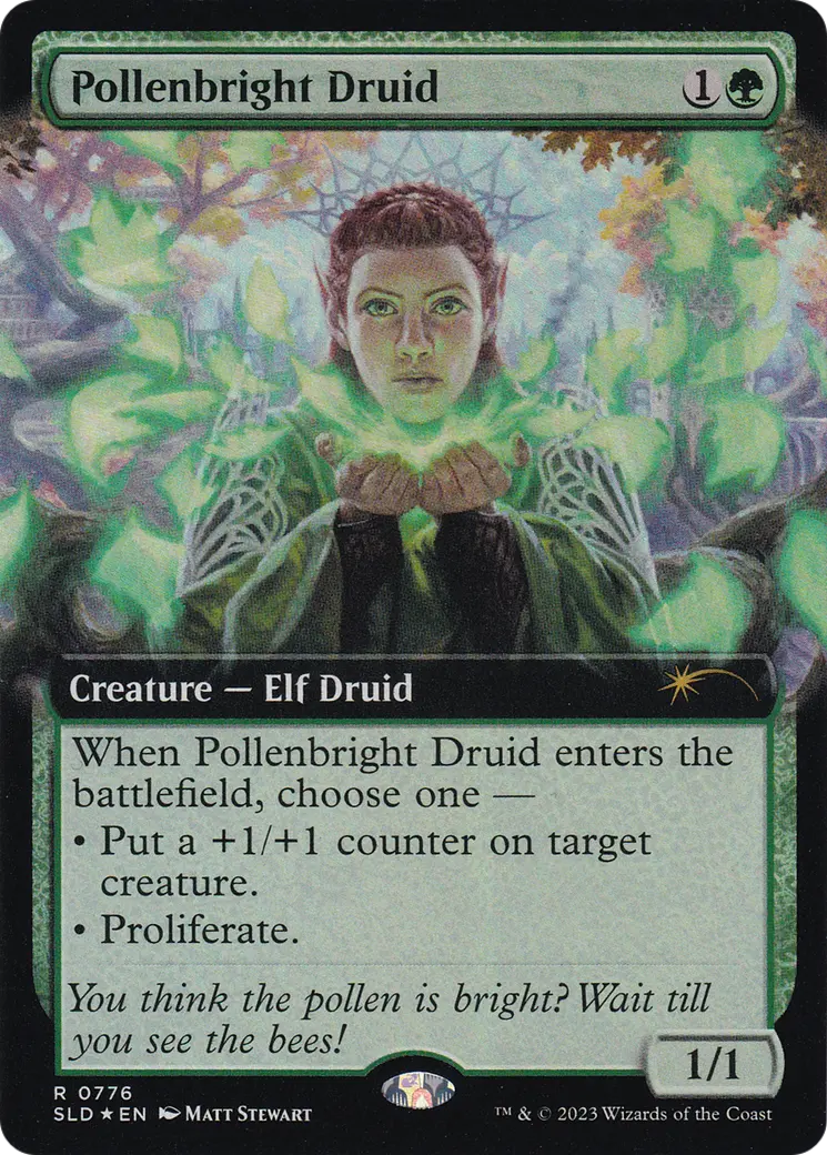 Pollenbright Druid (Extended Art) [Secret Lair Drop Series] 1