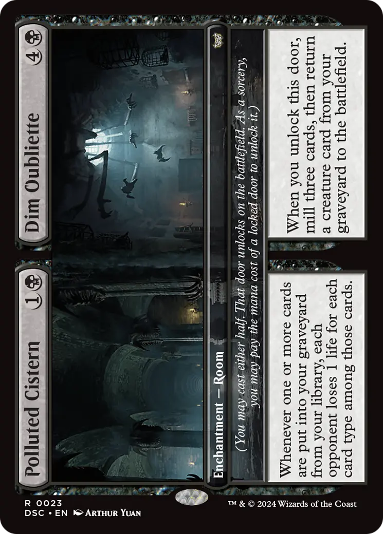 Polluted Cistern // Dim Oubliette [Duskmourn: House Of Horror Commander] 1