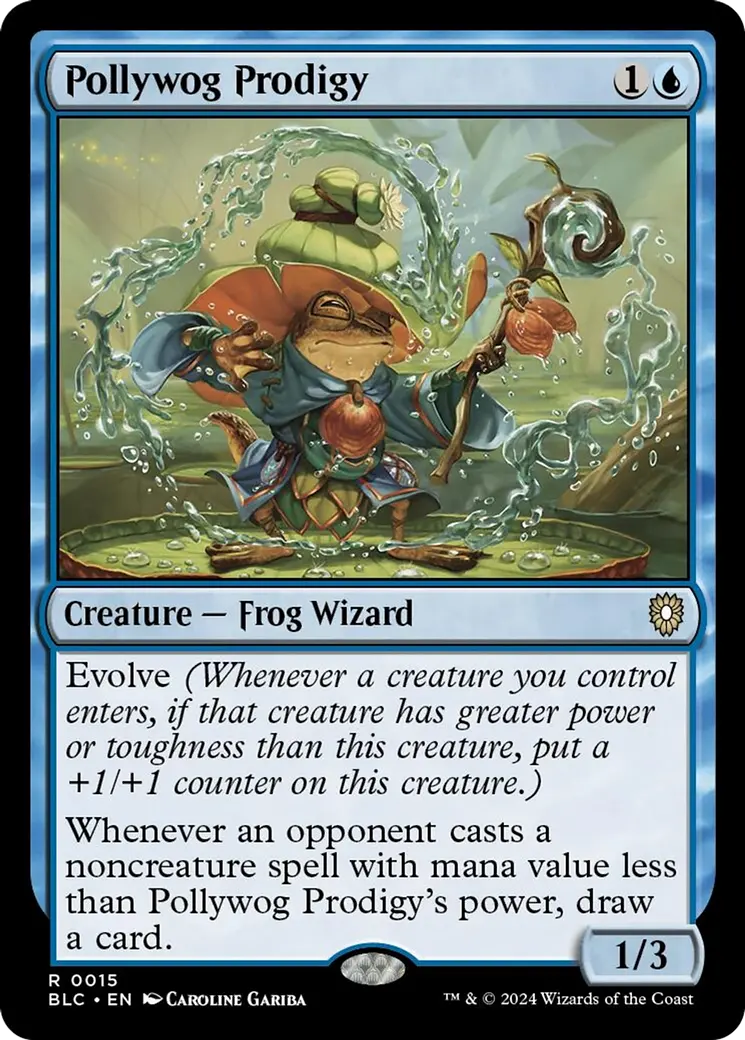 Pollywog Prodigy [Bloomburrow Commander] 1