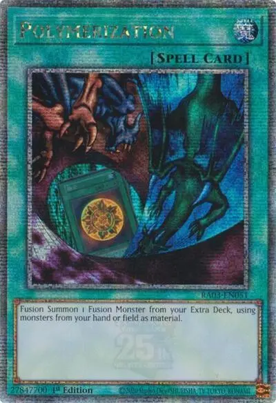 Polymerization (Alternate Art) (Quarter Century Secret Rare) [Ra03-En051] Quarter Century Secret Rare 1