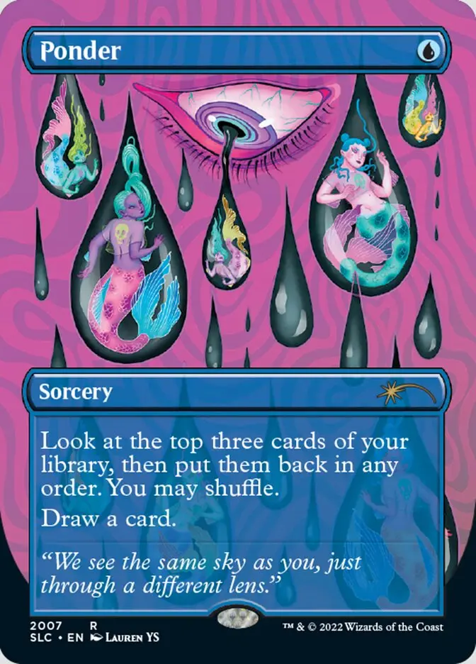 Ponder (Borderless) [Secret Lair Countdown Kit] 1