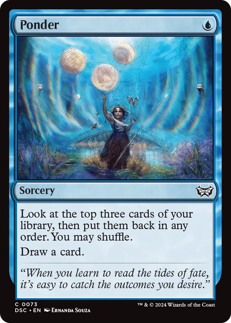 Ponder [Duskmourn: House Of Horror Commander] 1