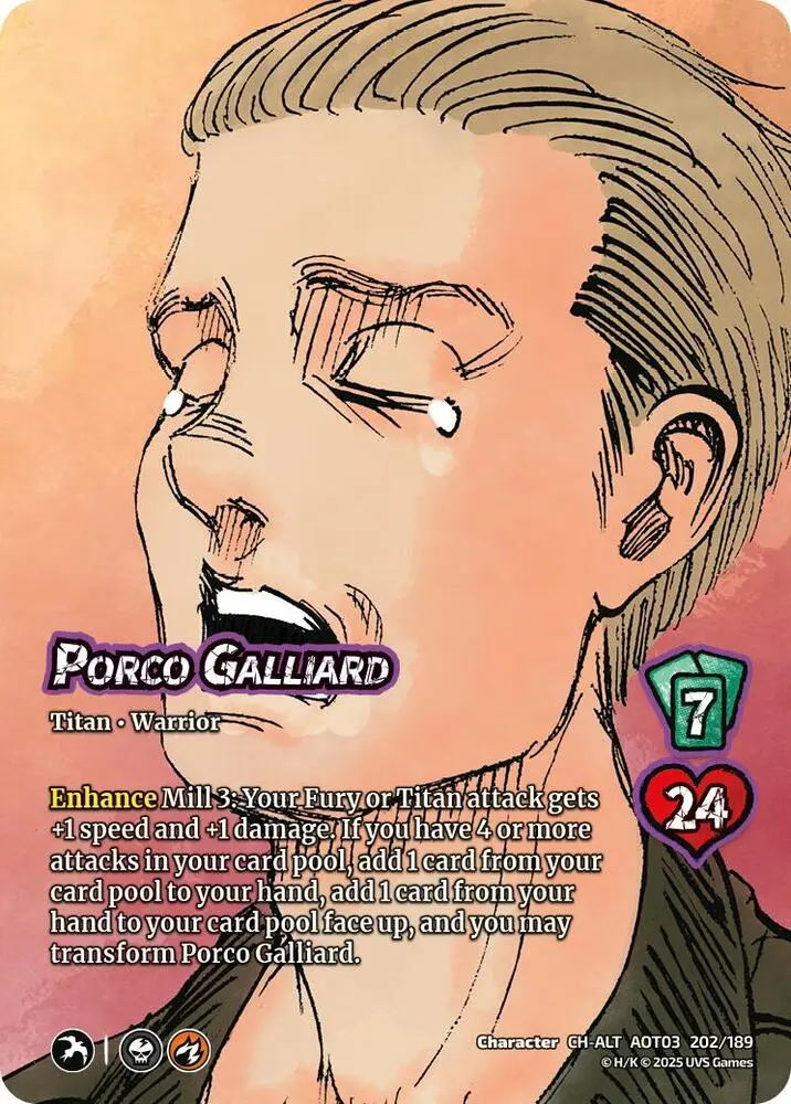 Porco Galliard // Jaw Titan, Crushing Biter (Alternate Art) - Foil 1