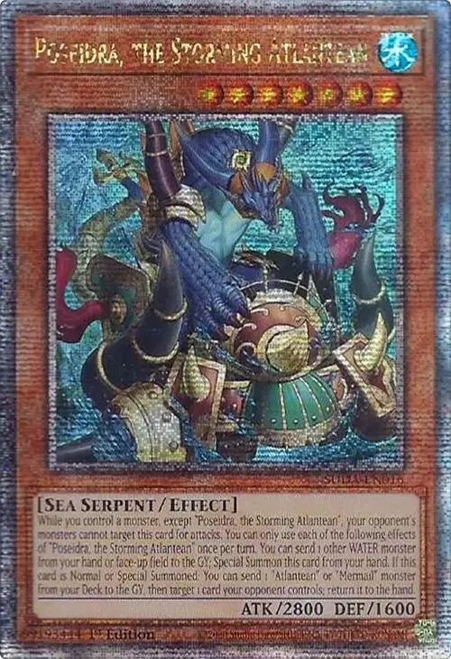 Poseidra, The Storming Atlantean (Quarter Century Secret Rare) [Suda-En016] Quarter Century Secret Rare 1