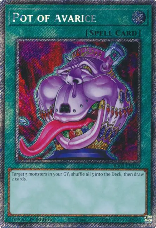 Pot Of Avarice (Platinum Secret Rare) [Ra03-En160] Platinum Secret Rare 1