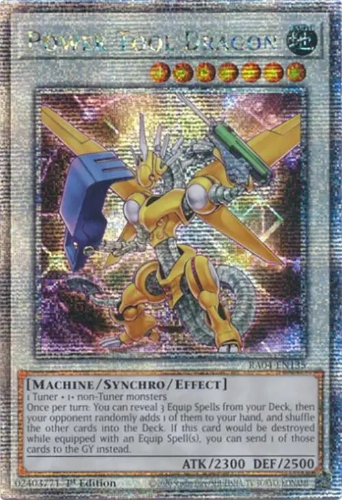Power Tool Dragon [Ra04-En135] Quarter Century Secret Rare 1