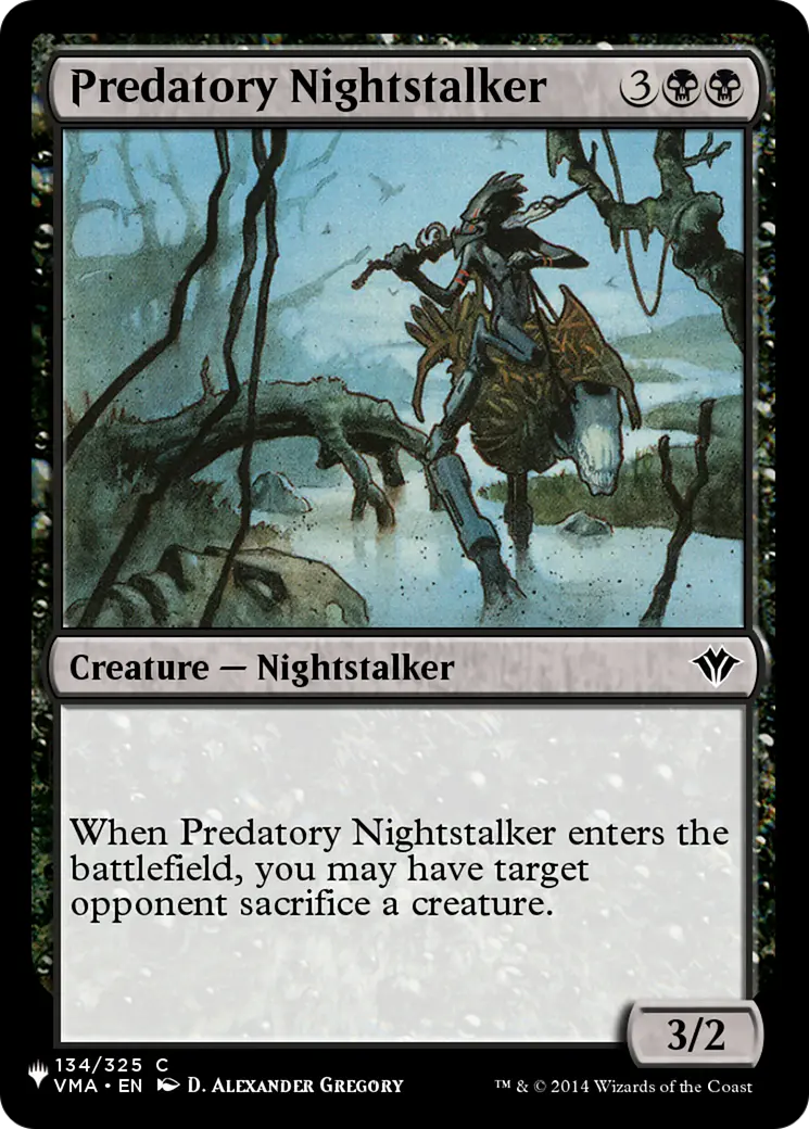 Predatory Nightstalker [The List] 1