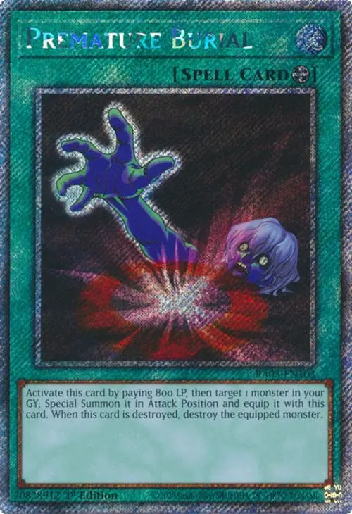 Premature Burial (Platinum Secret Rare) [Ra03-En103] Platinum Secret Rare 1
