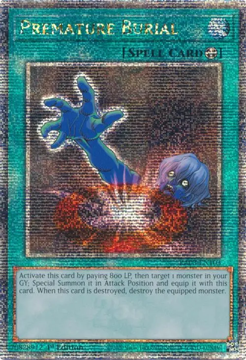 Premature Burial (Quarter Century Secret Rare) [Ra03-En103] Quarter Century Secret Rare 1