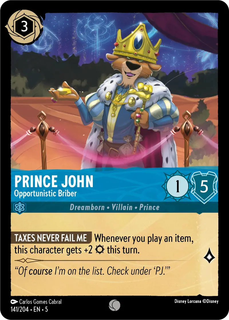 Prince John - Opportunistic Briber (141/204) [Shimmering Skies] 1