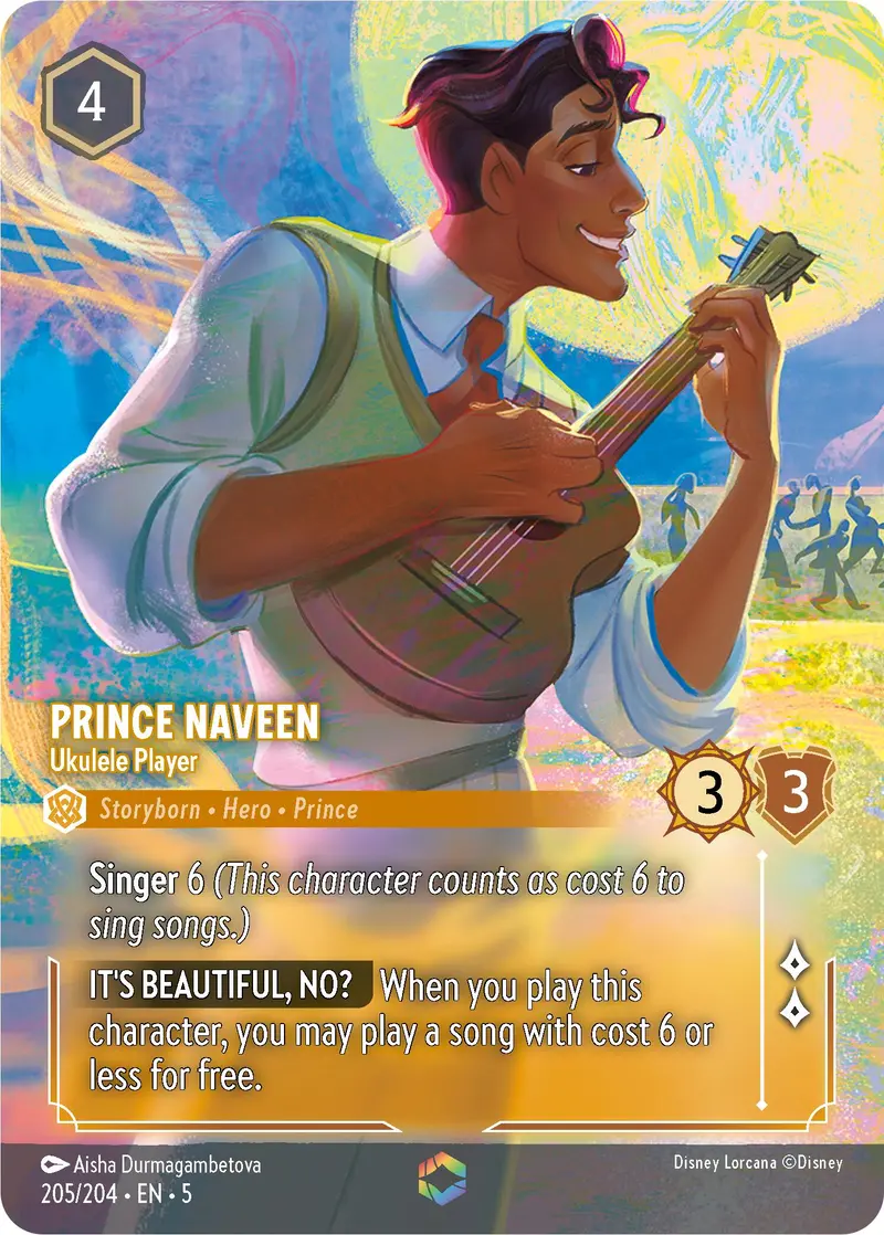 Prince Naveen - Ukulele Player (Enchanted) (205/204) [Shimmering Skies] 1