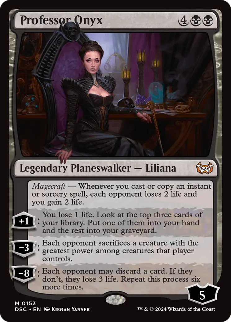 Professor Onyx [Duskmourn: House Of Horror Commander] 1