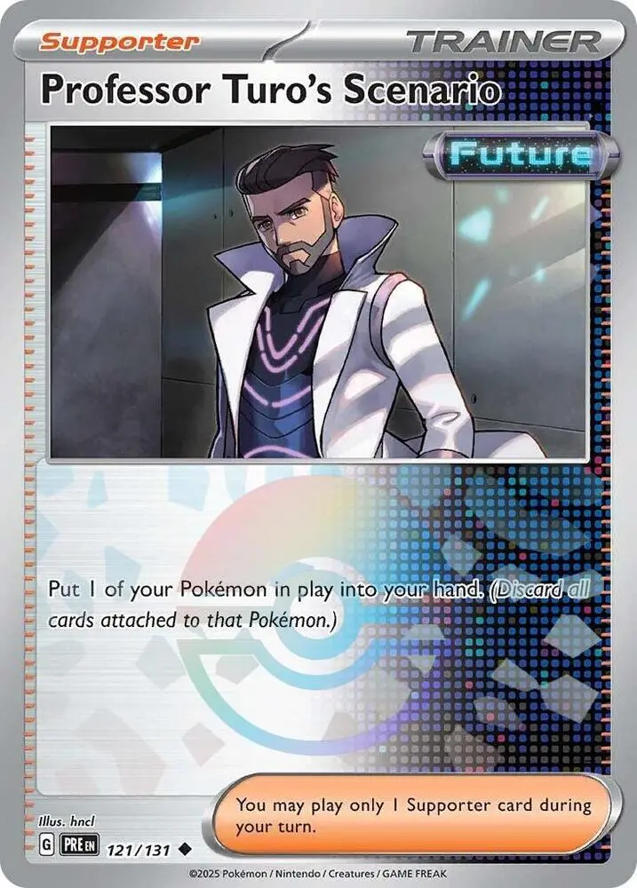 Professor Turo's Scenario (121/131) (Poke Ball Pattern) [Scarlet & Violet: Prismatic Evolutions] 1