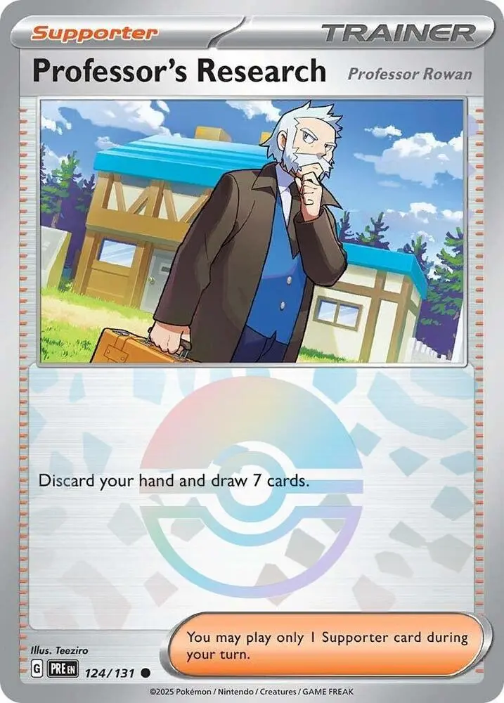 Professor's Research (124/131) [Professor Rowan] (Poke Ball Pattern) [Scarlet & Violet: Prismatic Evolutions] 1