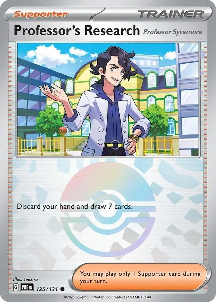 Professor's Research (125/131) [Professor Sycamore] (Poke Ball Pattern) [Scarlet & Violet: Prismatic Evolutions] 1