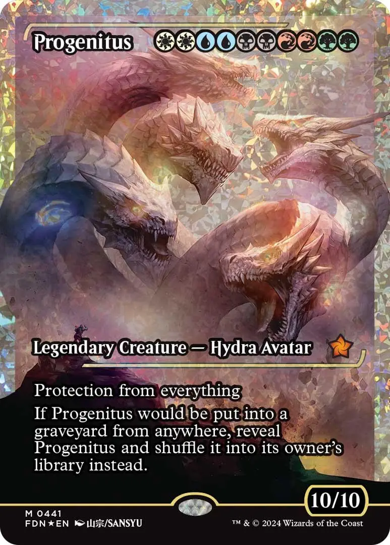 Progenitus (Showcase) (Fracture Foil) [Foundations] 1