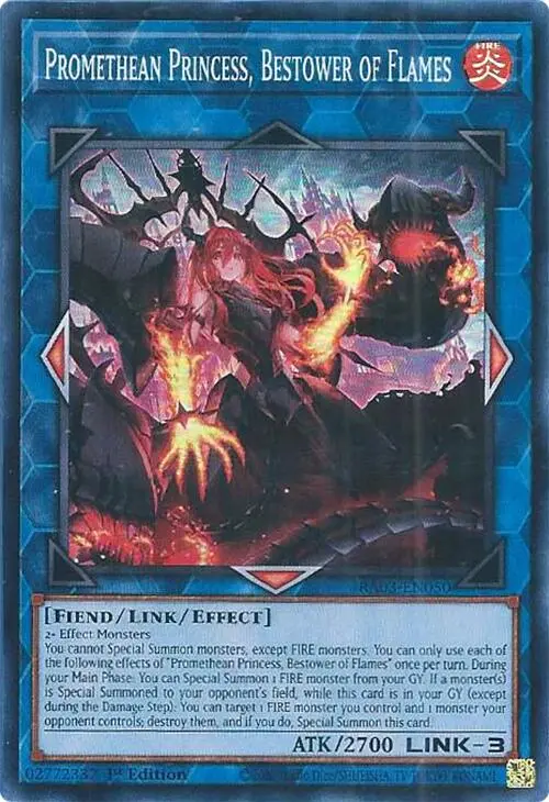 Promethean Princess, Bestower Of Flames [Ra03-En050] Super Rare 1