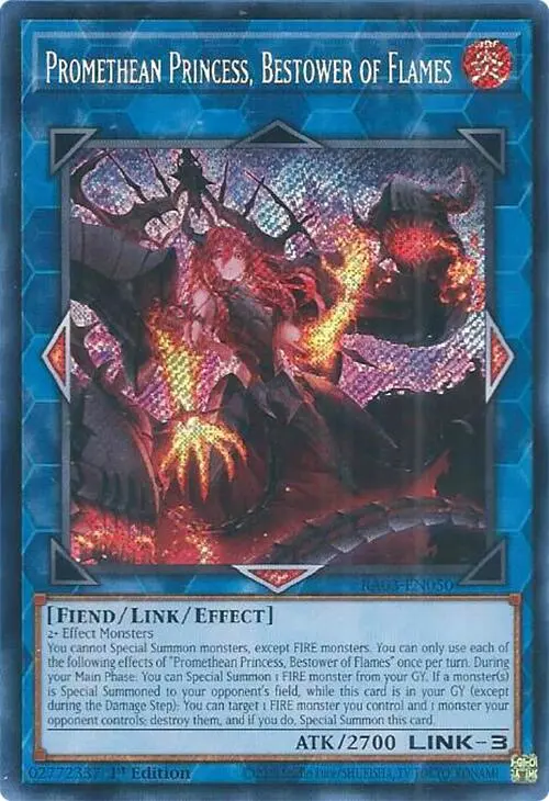 Promethean Princess, Bestower Of Flames (Secret Rare) [Ra03-En050] Secret Rare 1
