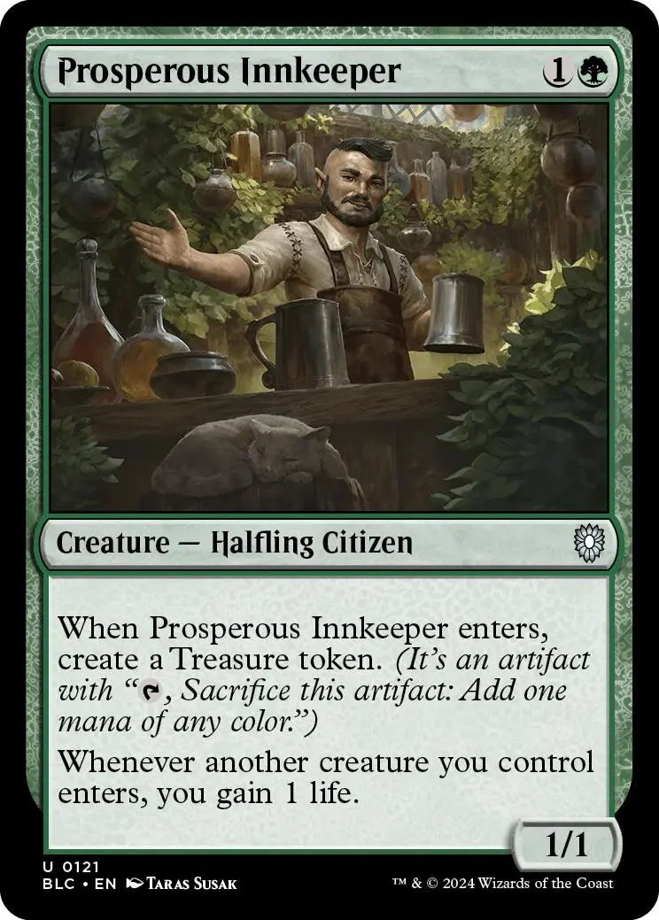 Prosperous Innkeeper [Bloomburrow Commander] 1