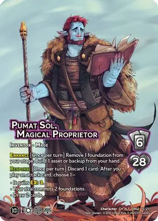 Pumat Sol, Magical Proprietor (Alternate Art) 1