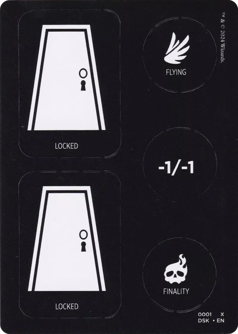 Punch Card Token (1 // 2) [Duskmourn: House Of Horror Tokens] 1