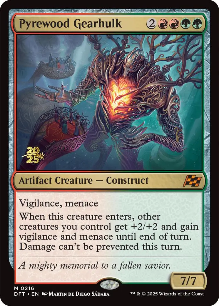 Pyrewood Gearhulk [Aetherdrift Prerelease Promos] 1