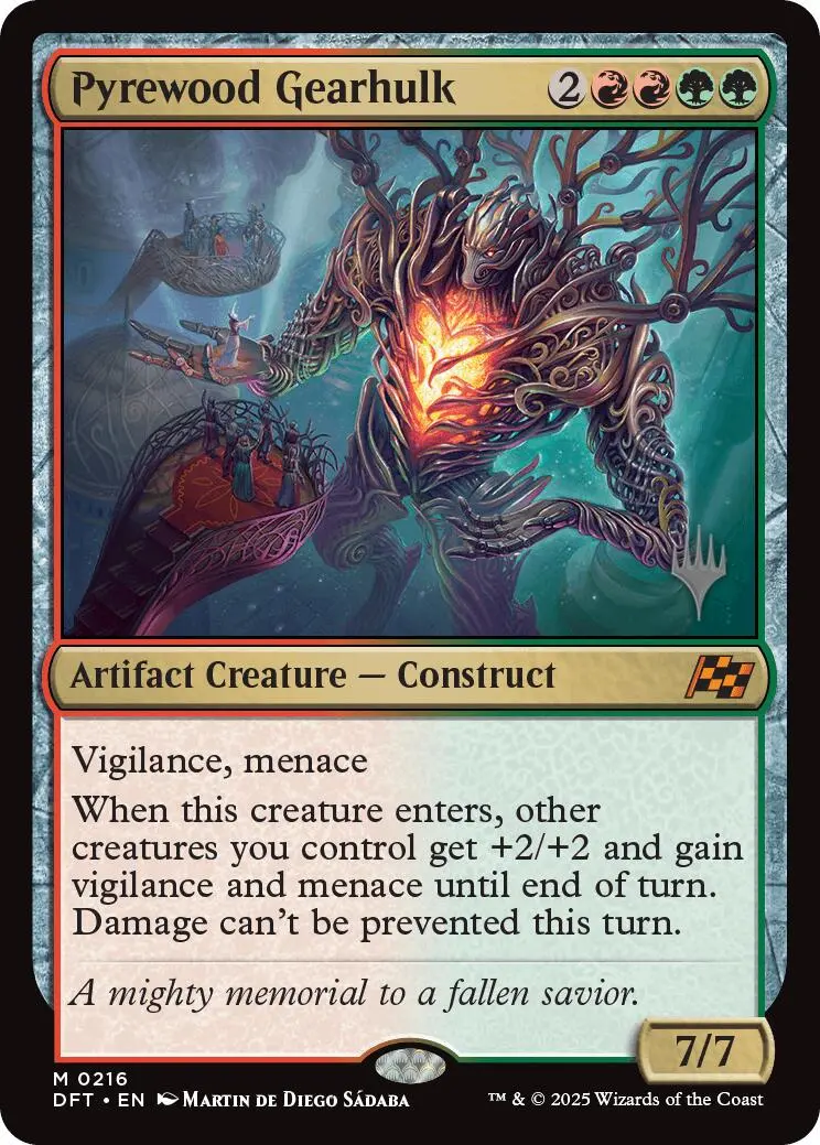 Pyrewood Gearhulk (Promo Pack) [Aetherdrift Promos] 1