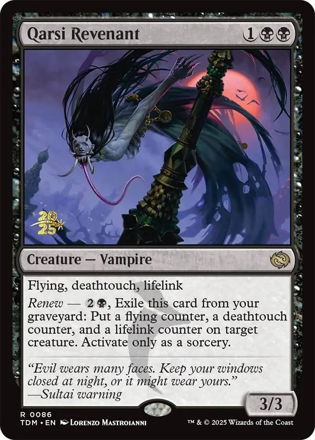 Qarsi Revenant [Tarkir: Dragonstorm Prerelease Promos] 1