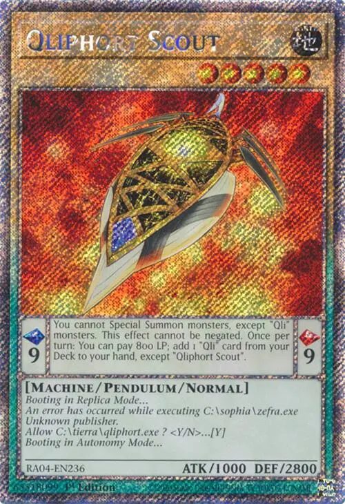 Qliphort Scout [Ra04-En236] Platinum Secret Rare 1