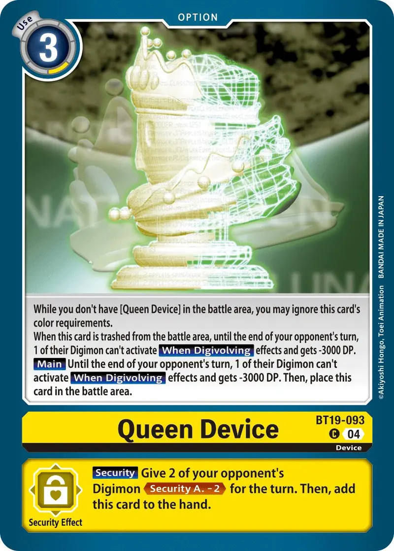 Queen Device [Bt19-093] [Release Special Booster Ver.2.5] 1