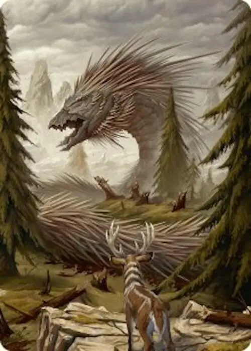 Quilled Greatwurm Art Card (44/54) [Foundations Art Series] 1