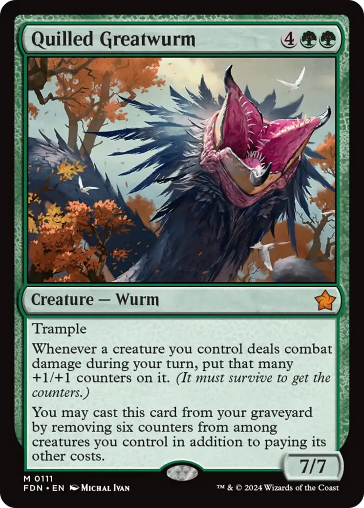 Quilled Greatwurm [Foundations] 1