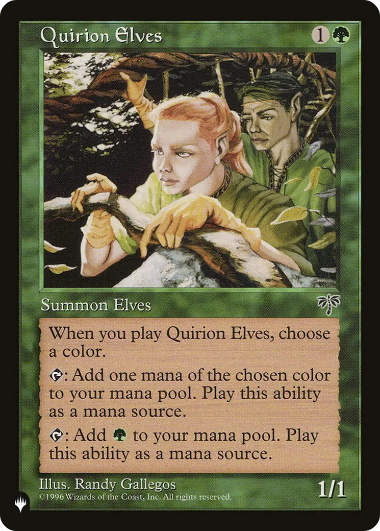 Quirion Elves [The List] 1