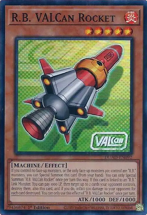 R.B. Valcan Rocket [Duad-En092] Super Rare 1