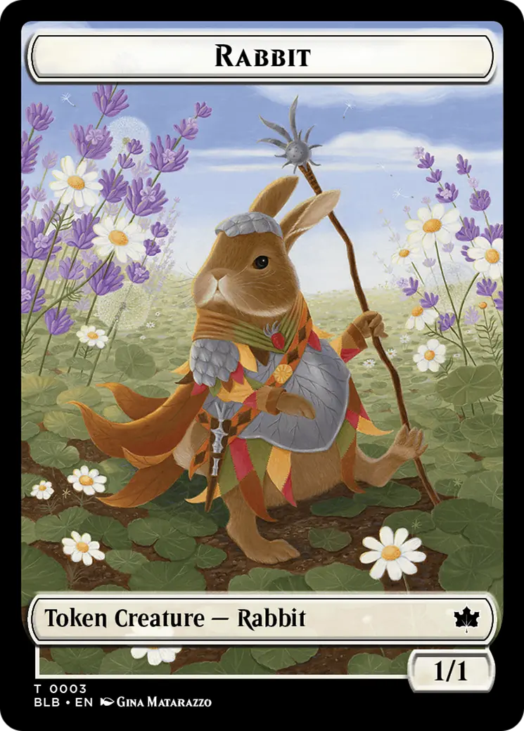 Rabbit // Poison Counter Double-Sided Token [Bloomburrow Commander Tokens] 1