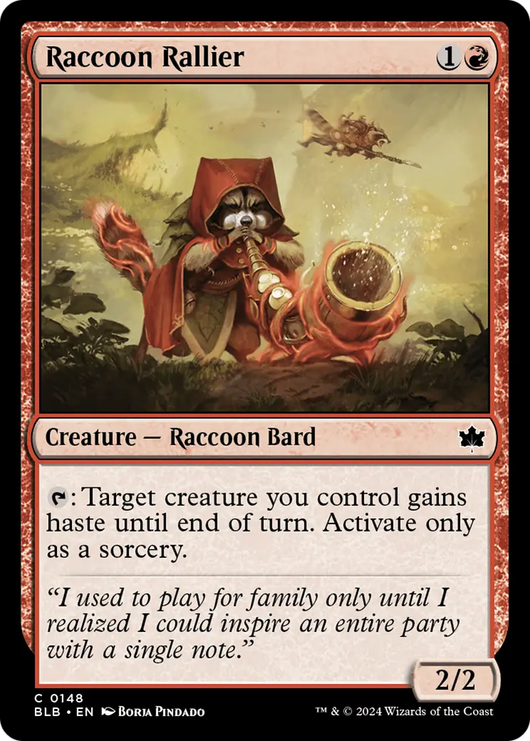 Raccoon Rallier [Bloomburrow] 1