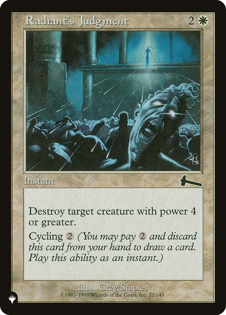 Radiant's Judgment [The List] 1
