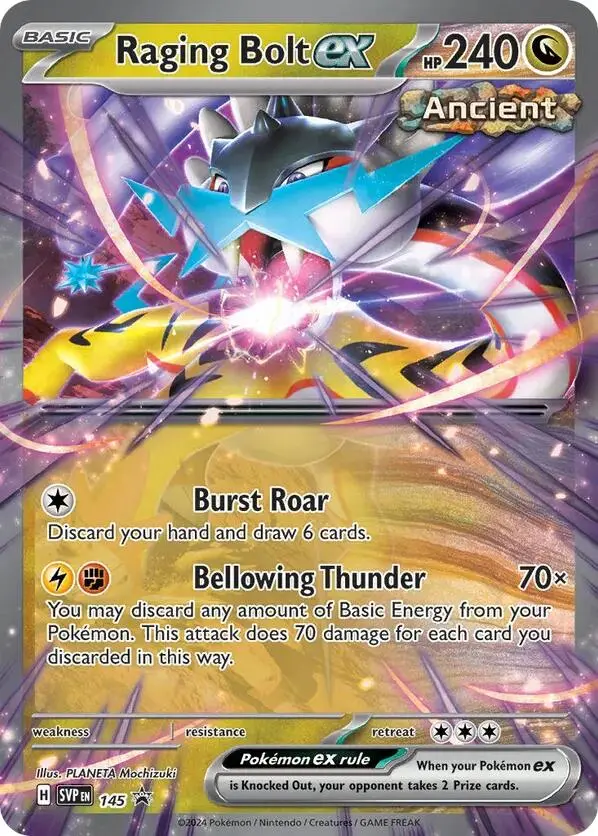 Raging Bolt Ex (145) [Scarlet & Violet: Black Star Promos] 1