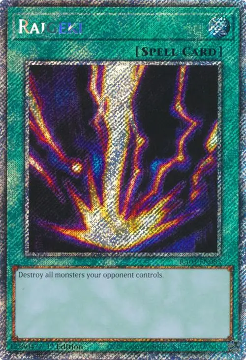 Raigeki (Platinum Secret Rare) [Ra03-En083] Platinum Secret Rare 1