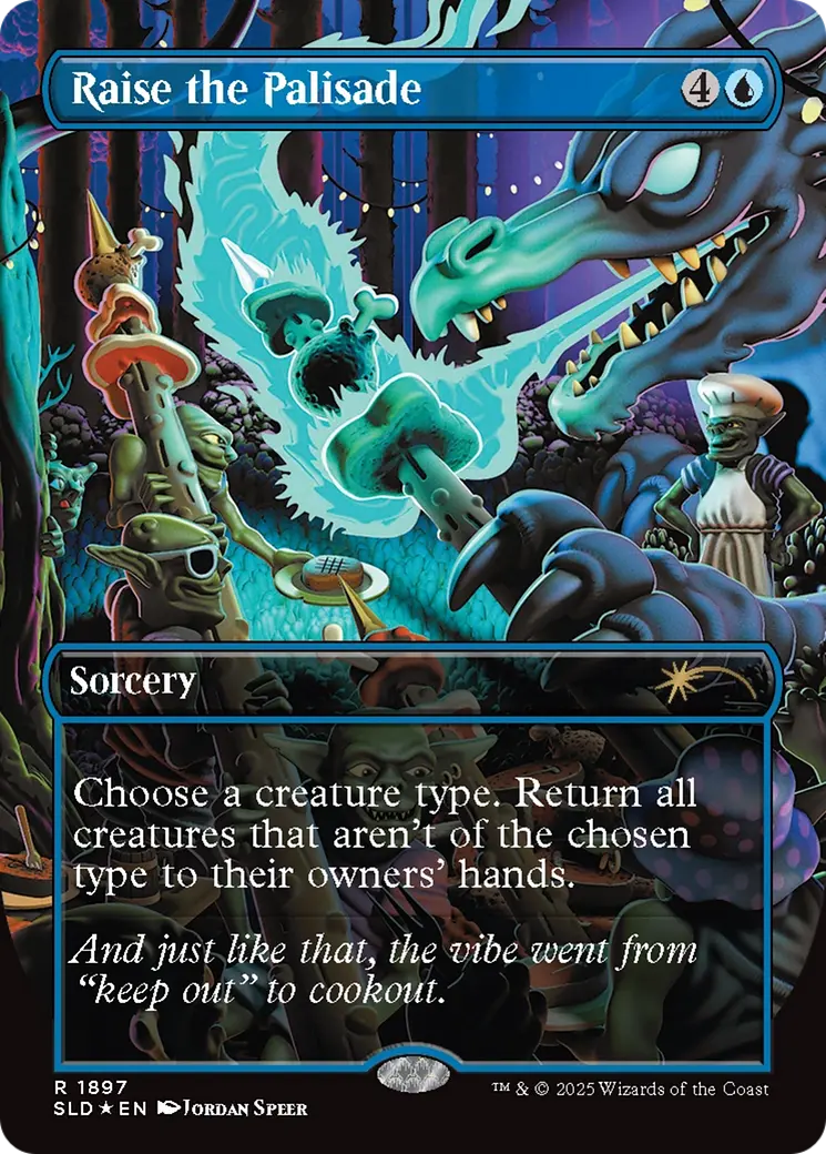 Raise The Palisade (Double Rainbow Foil) [Secret Lair Drop Series] 1